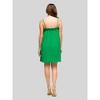 24seven Comfort Apparel Womens Square Neck Spaghetti Strap Smocked Pocket Mini Dress - 3 of 4