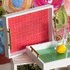 Transpac MDF Glazed Bright Tray Set of 2 Home Decorations Spring - 2 of 2