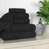 Egyptian Cotton Highly Absorbent Solid Assorted 6-Piece Quick Drying Towel Set by Blue Nile Mills - 2 of 4