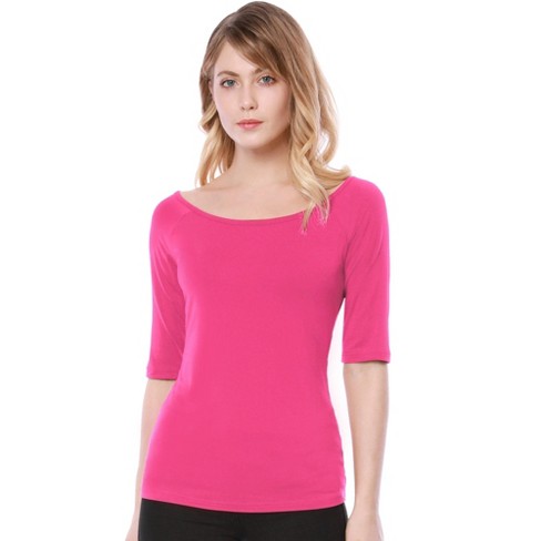 womens hot pink t shirt