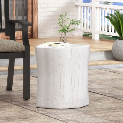Sapphtopaz Outdoor End Table Modern Outdoor End Table Outdoor Side Table, Patio Table Small Table for Backyard, Balcony, Porch