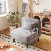 NicBex  Convertible Sleeper Chair,Folding Sofa Bed with Adjustable Backrest,Comfortable Couches with Sturdy Iron Frame for Living Room - 3 of 4