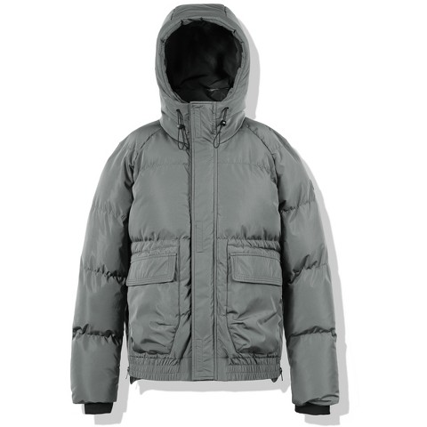 Victory Outfitters Men's Padded Bomber Jacket Charcoal M
