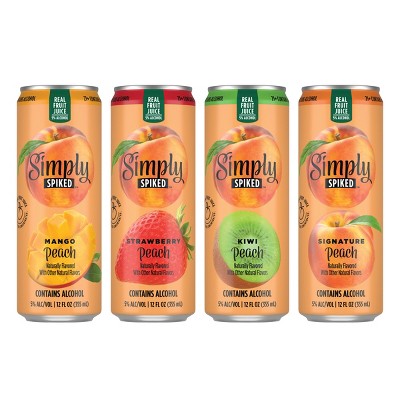 Simply Spiked Peach Variety Pack - 12pk/12 fl oz Cans