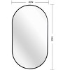 MAYEERTY Metal Framed Oval Bathroom Mirror - 4 of 4