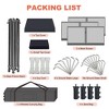 Canopy Tent 10x10 Easy Pop Up, Outdoor Shade Instant Canopy Tents, Comercial Instant Heavy DutyCanopy Pop Up Tent with 3 Sidewalls - 3 of 4