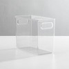 mDesign Tall Plastic Desk Organizer Office Bin with Handles - 2 Pack - Clear, USA Made - 3 of 4