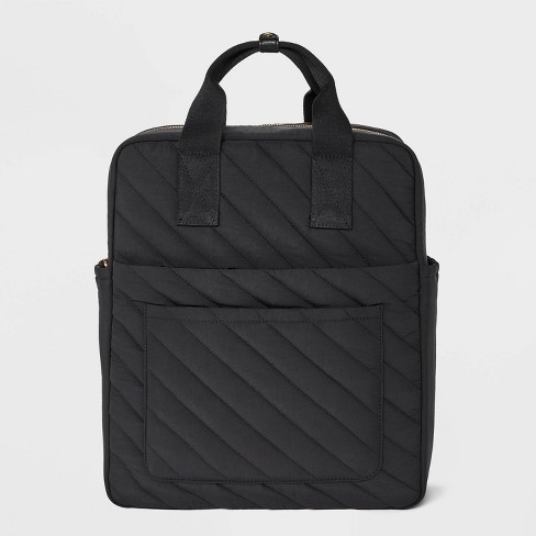 Square Backpack Universal Thread Black