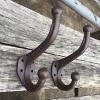 Phiestina 10pcs Vintage Style Cast Iron Wall Coat Hooks - Brown - 2 of 4