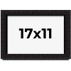 PosterPalooza | Modern Shadow Box 1" Depth Black Picture Frame - UV Acrylic, Backing Board, Hanging Hardware - 2 of 4
