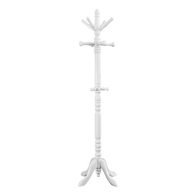 White wooden on sale coat stand