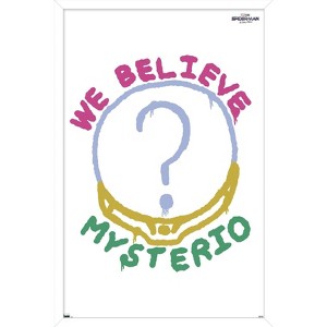 Trends International Marvel Spider-Man: No Way Home - We Believe Mysterio Framed Wall Poster Prints - 1 of 4