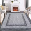 Braided Area Rug with Non-Slip Backing, Modern Accent Carpet for Bedroom, Living Room, Dining Room & Hallway, Foldable Low Pile Throw Rug - 2 of 4
