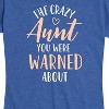 Women's - Instant Message - Crazy Aunt Short Sleeve Graphic T-Shirt - 2 of 4