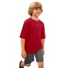 City Threads Boys Soft Organic Cotton Jersey Short Sleeve Henley Tee - USA-Made - 2 of 4