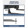 2600 lbs heavy-duty pallet forks with trailer hitch ball; Q235 steel for tractors and loaders, ideal for farms, warehouses, and construction sites. - 3 of 4