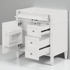 30'' Bathroom Vanity Cabinet without Sink, Freestanding Storage Cabinet with 2 Drawers, Tip-Out Drawer & Adjustable Shelf - 2 of 4