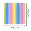 INSPIRE CHIC Women's Chiffon Colorful Gradient Square Soft Sheer Neck Scarves 1Pc - 3 of 4