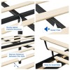 homfan Bed Frame with LED Lights, Upholstered Bed Frame with Headboard and Storage - 3 of 4
