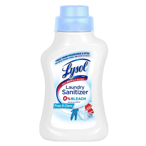 lysol laundry sanitizer free and clear ingredients