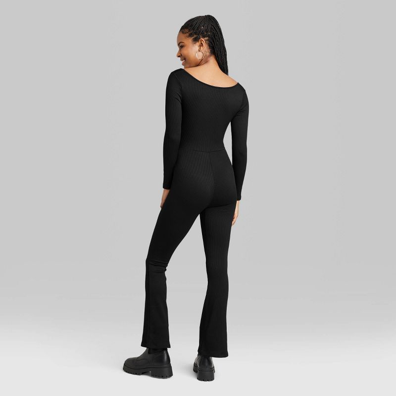 Women's Long Sleeve Seamless Fabric Jumpsuit - Wild Fable™, 4 of 9
