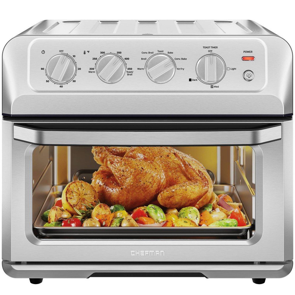 Photos - Toaster Chefman Air Fryer Oven Combo with 7 Functions, 20 Qt Capacity - Stainless
