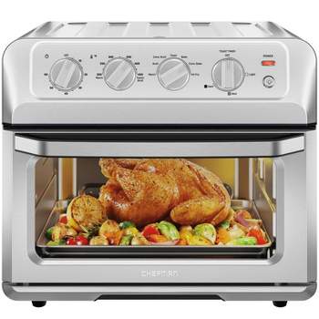 Chefman Air Fryer Oven Combo with 7 Functions, 20 Qt Capacity - Stainless Steel