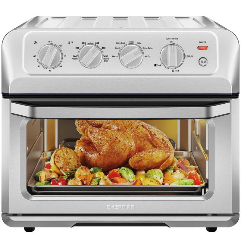 Chefman Air Fryer Oven Combo with 7 Functions, 20 Qt Capacity - Stainless Steel, 1 of 9