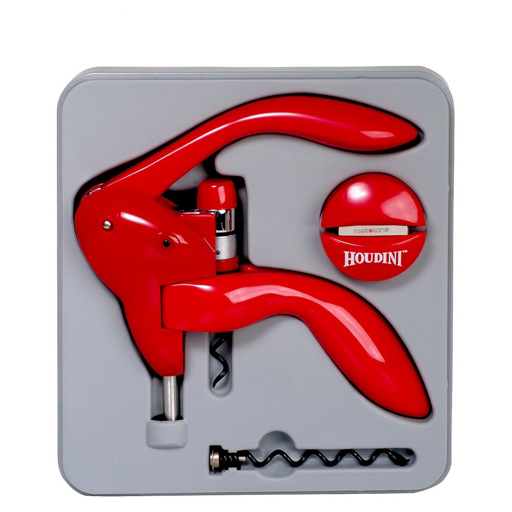 UPC 022578028057 product image for Houdini Corkscrew - Red, barware tools | upcitemdb.com