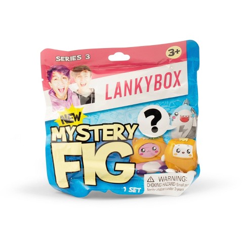 LankyBox Mini Mystery Box, for The Biggest Fans, 2 Mystery Figures, 1  Squishy Figure, a pop-it, and 3 Stickers, minibux 