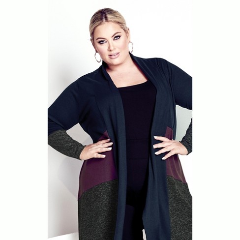 Women's Plus Size Tully Curved Hem Sweater - Midnight