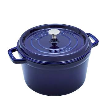 Staub Enameled Cast Iron 1.5 Qt Petite French Oven in Dark Blue — Las Cosas  Kitchen Shoppe