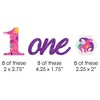 Big Dot of Happiness 1st Birthday Roar Dinosaur Girl - Paper Straw Decor - ONEasaurus Dino First Birthday Party Striped Decorative Straws - Set of 24 - 2 of 4