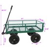 SKRAN Solid Wheels Large-Capacity mesh Steel Garden Trolley with Detachable Side Without Inflatable Tires,The Load can Reach 1100 pounds - 3 of 4