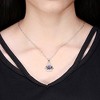 Crown Necklace for Women White Gold Plated Clear Cubic Zirconia Ginger Lyne Collection - 2 of 4