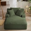 Dolonm 66" Deep-seated Armchair Recliner, Compressed Boneless Modern Sofa, Corduroy,No Assembly,for Living Room and Bedroom - 2 of 4