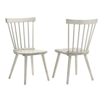 2 Pieces Set Dining Side Chair Rustic Modern Farmhouse Design Retro Design Easy to Assembly