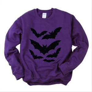 Halloween Bats Distressed -  Womens Sweatshirt - 1 of 3
