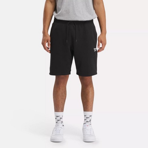 Reebok Identity Fleece Shorts Mens Athletic Shorts Small Black : Target
