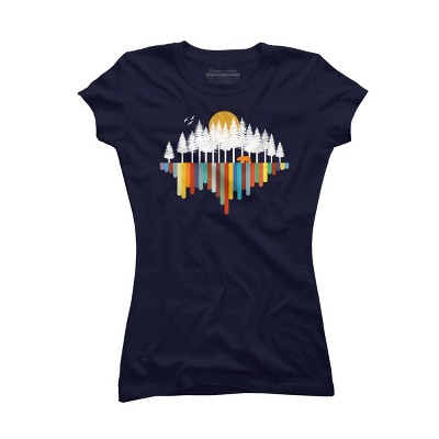Junior's Design By Humans Retro Nature's Valley By NomAdartStudio T-Shirt