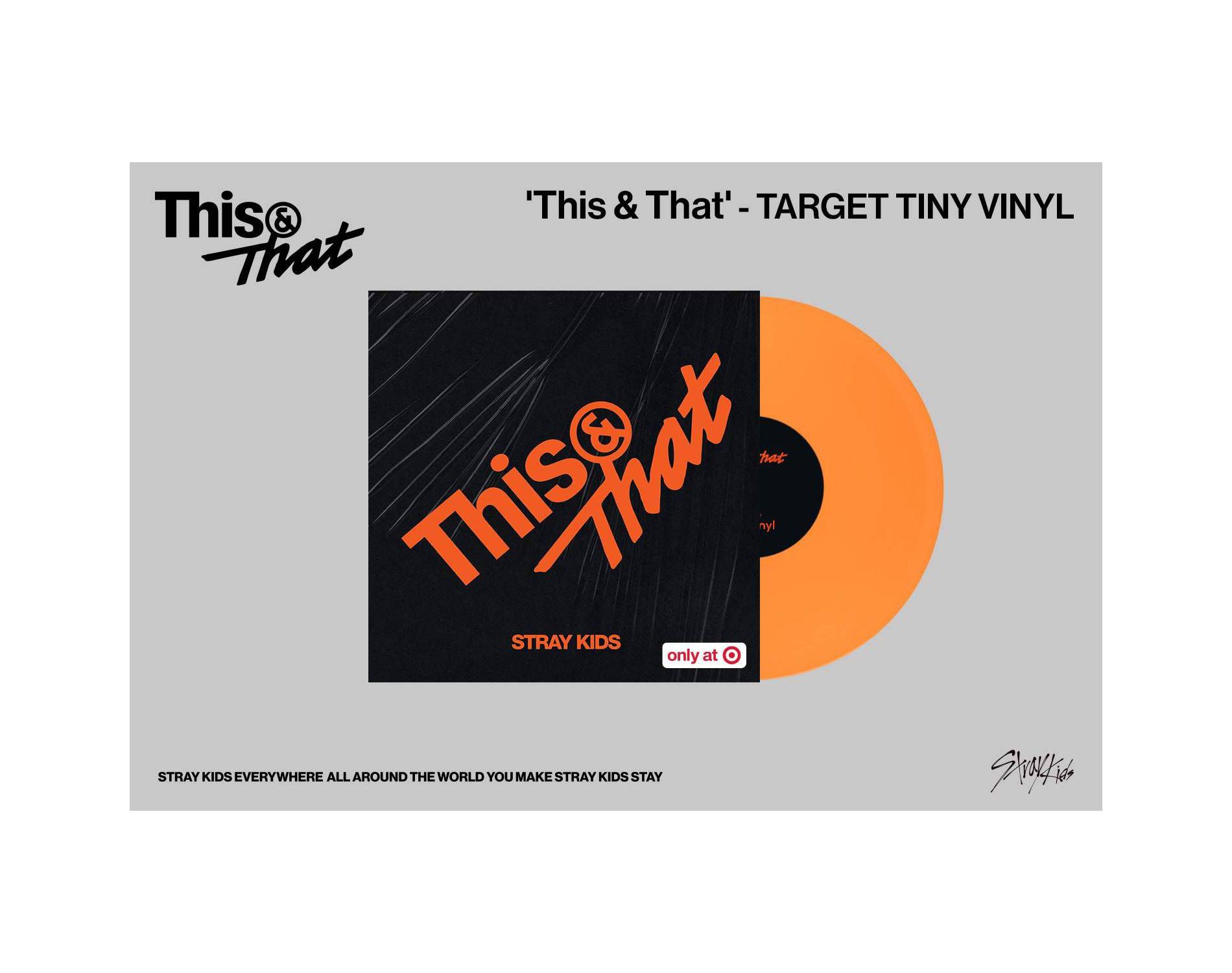 Stray Kids Tiny Vinyl Edition - This & That/This & That (Instrumental) (Target Exclusive, vinyl 4 inch)