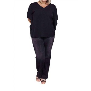 Women's Around the World Draped Sleeve Blouse - Now N Forever - 1 of 3