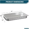 Commercial Grade 6 Pack Size Food Pan, Stainless Steel Steam Table Pans, Restaurant Supplies Stainless Buffet Pans - 2 of 4