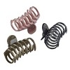 scünci Recycled Barrel Shape Claw Clips - Black/Olive/Pink - All Hair - 3pk - 3 of 4