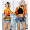 HAPPY BAY Women's Short Sleeve Blouse Shirt Hawaiian Shirts for Women - 3 of 4