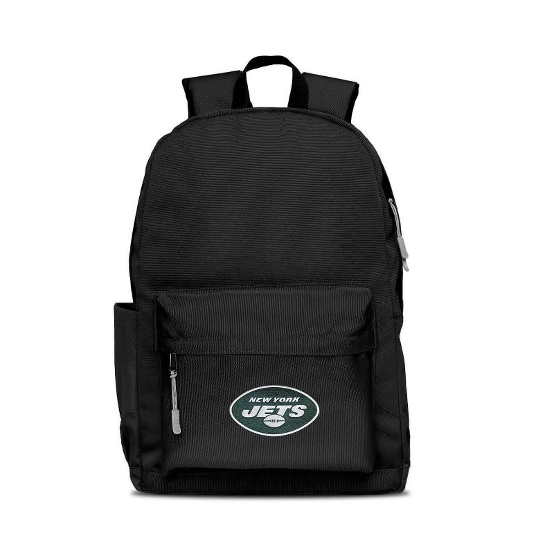 NFL New York Jets Campus Laptop Backpack - Black, 1 of 2