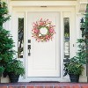 Luupatchy  Mixed Flower Wreath for Door, Home, Wall, Halloween, Christmas Decor - 2 of 4