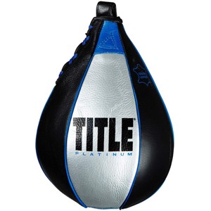 Title Boxing Platinum Perilous Speed Bag - Black/Silver - 1 of 2