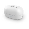 Philips True Wireless Earbuds T2205, Bluetooth 5.1, Voice Assistant, IPX4 Splash Resistant, with Microphone, Up to 12 Hours (4 + 8) of Playtime, White (TAT2205WT) - image 3 of 4