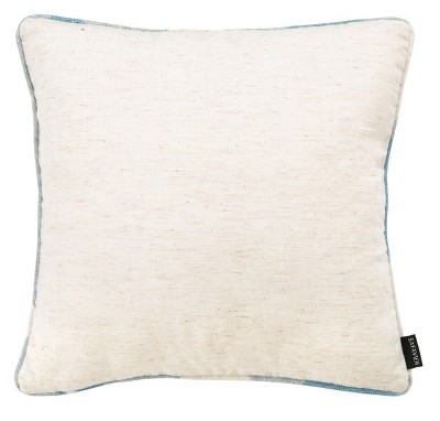 Fernla Blue and White Gingham Square Accent Pillow
